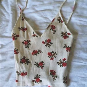 Brandy Melville cropped rose tank